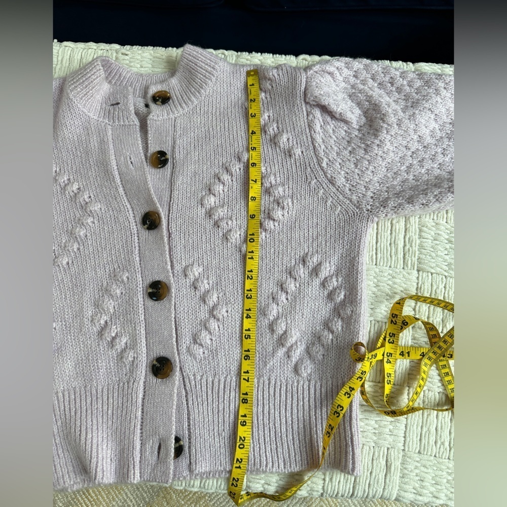 Who what wear chunky bobble stitch button front cardigan sweater - Picture 6 of 7
